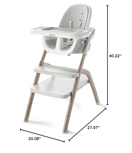 Graco EveryStep 6-in-1 Slim Convertible High Chair – Misty Grey