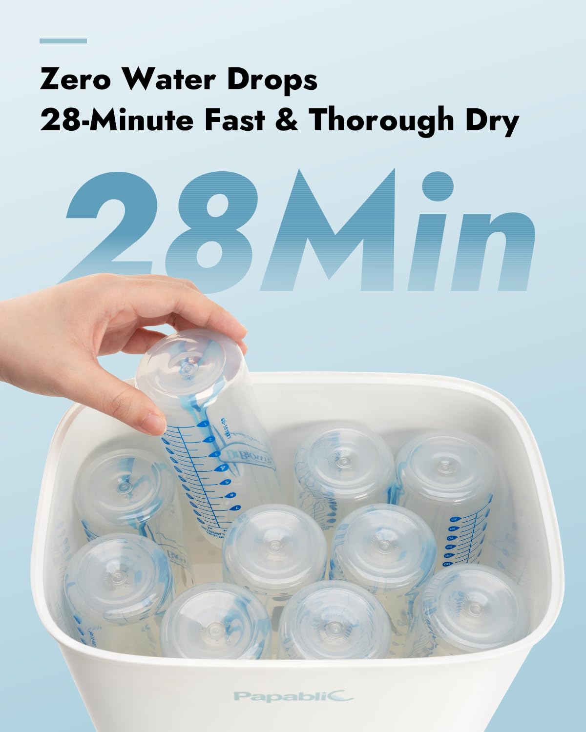Papablic Pro Baby Bottle Sterilizer & Dryer โ Large Capacity