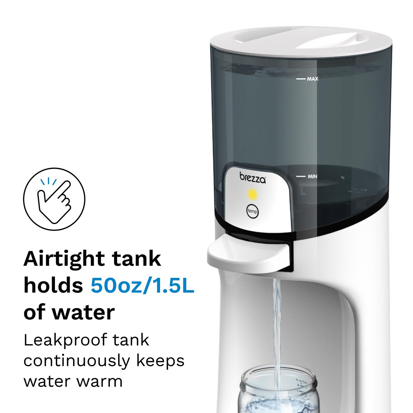 Baby Brezza Instant Bottle Water Warmer – 3 Temperature Settings