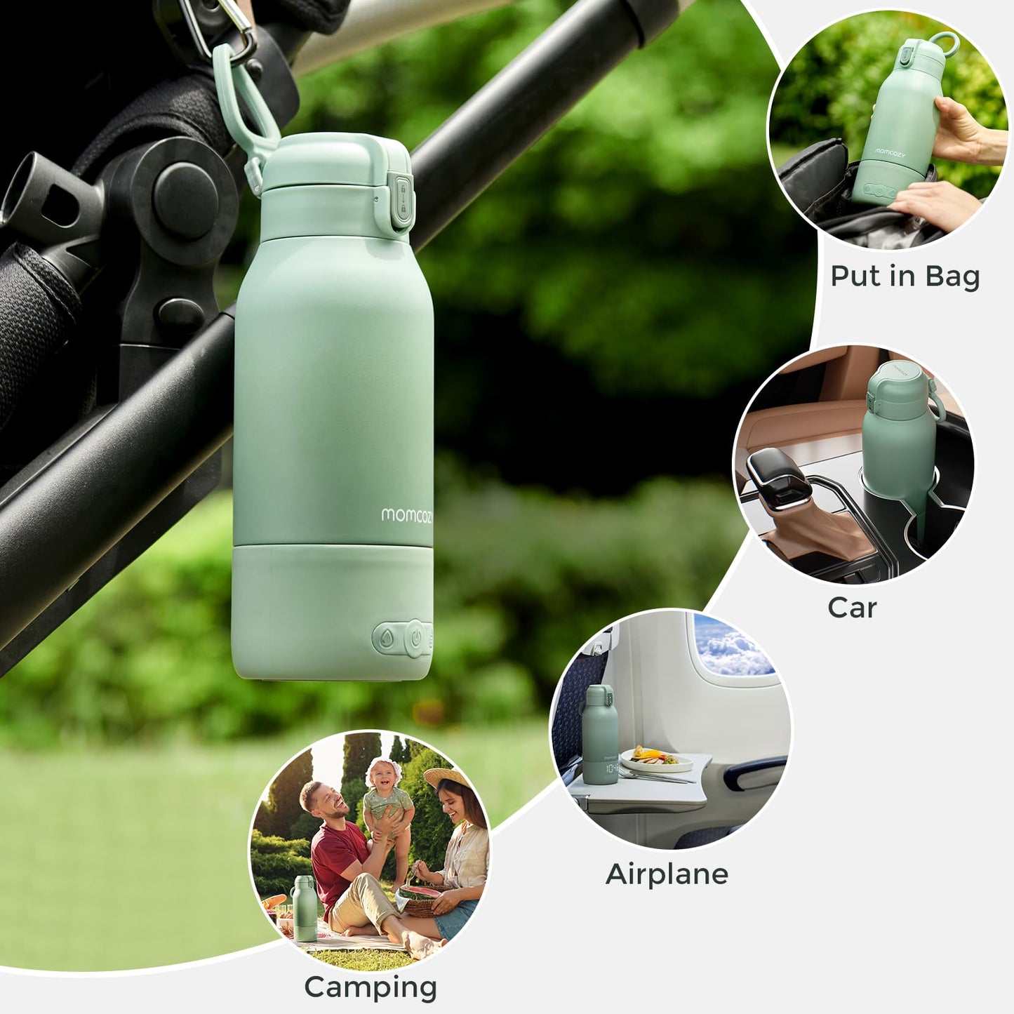 Momcozy Portable Milk Warmer with Dual Heating Modes – Travel-Friendly