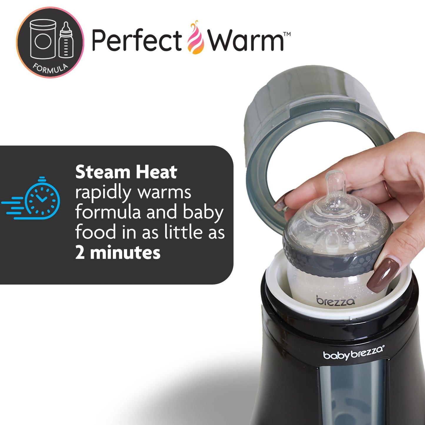 Baby Brezza Fast Baby Bottle Warmer & Breastmilk Defroster – Universal Fit