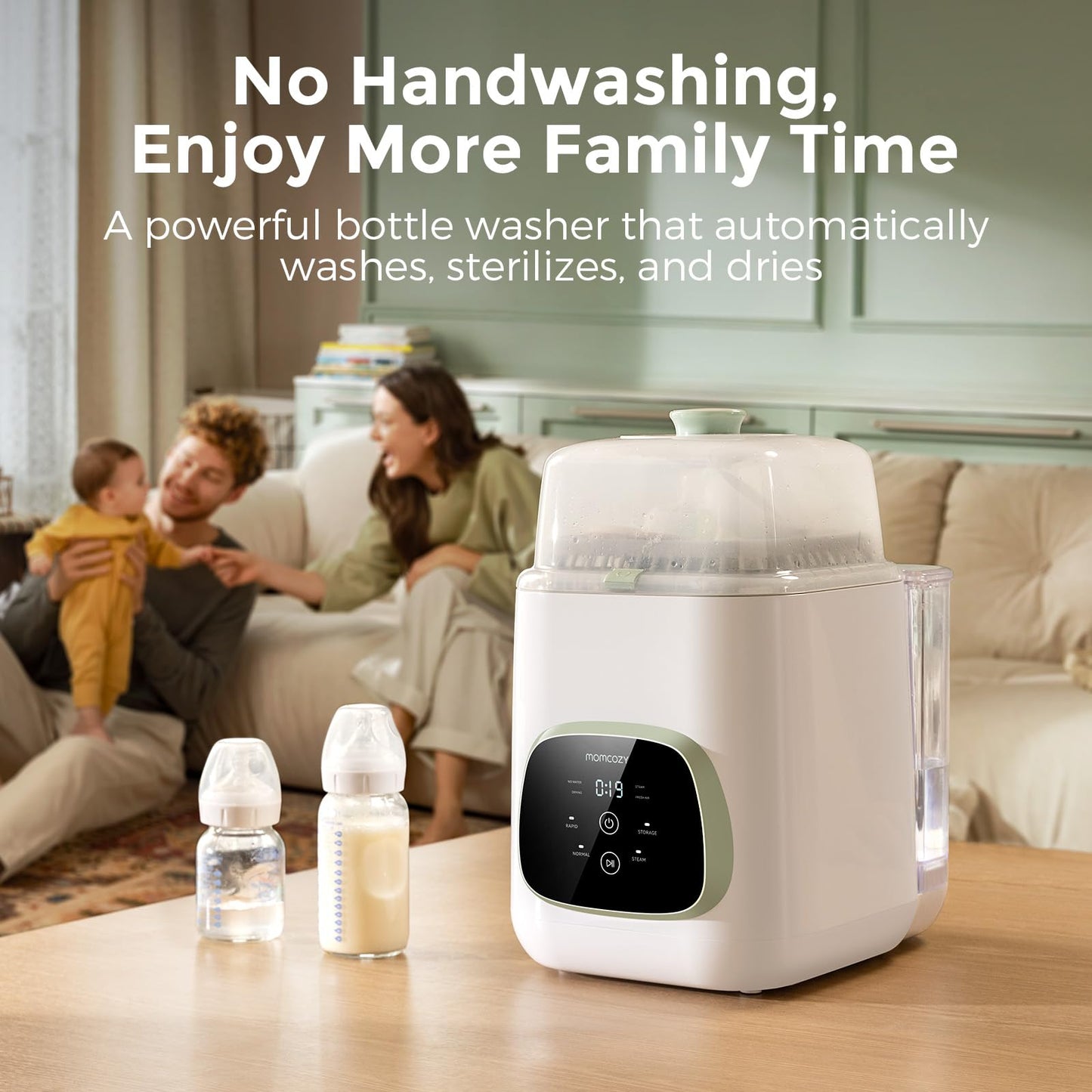 Momcozy KleanPal Pro Bottle Washer & Sterilizer β All-in-One Cleaning System
