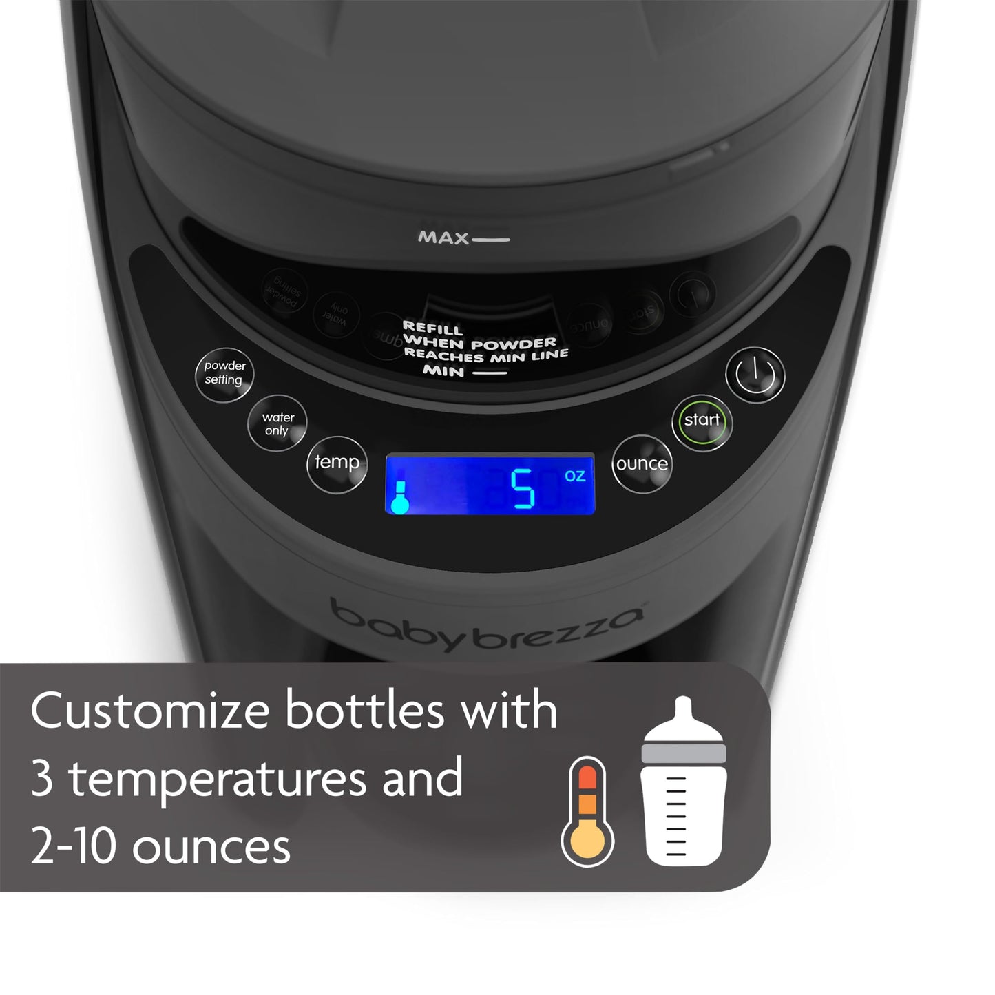 Baby Brezza Formula Pro Advanced – Automatic Formula Dispenser, Charcoal