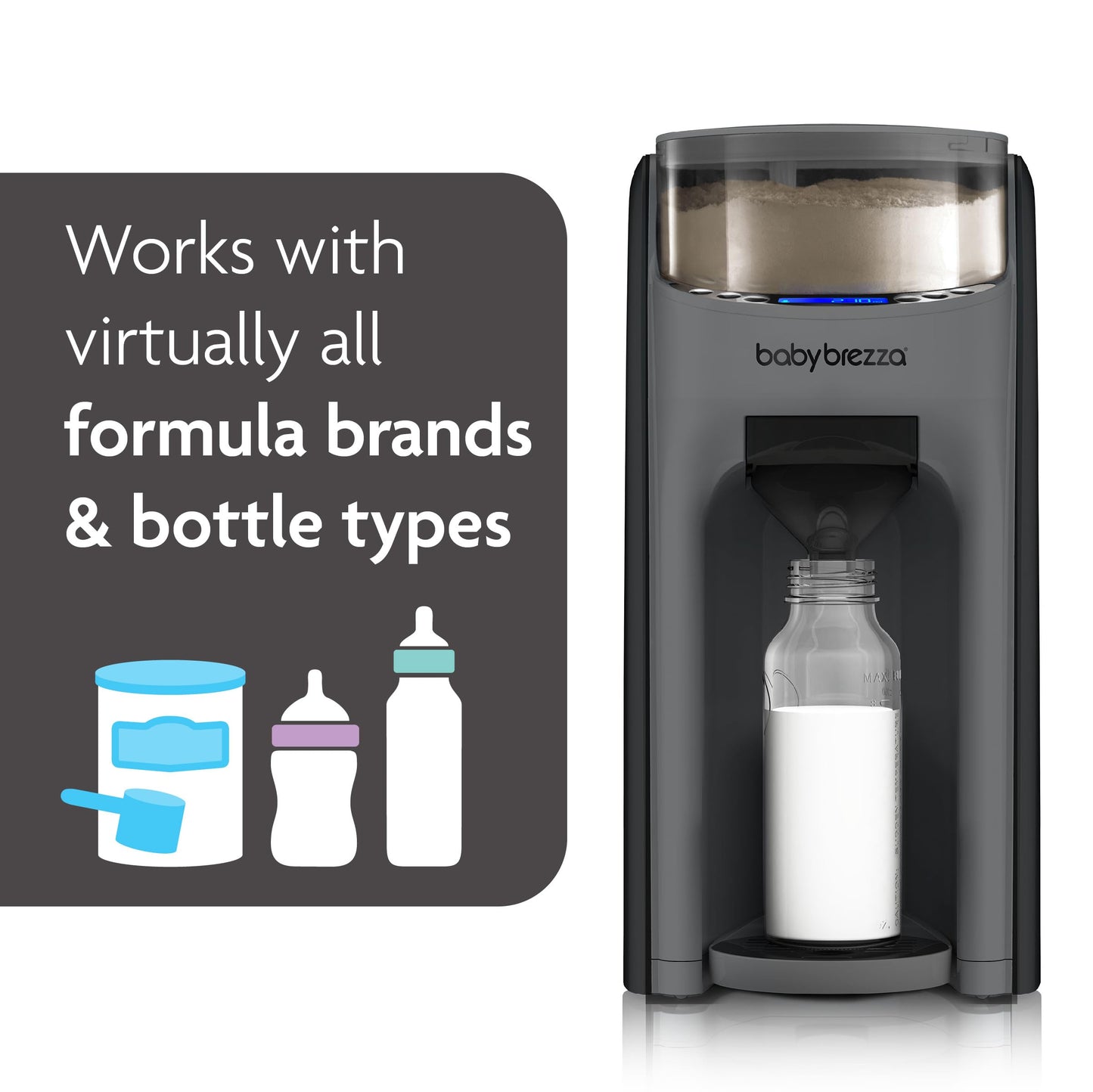 Baby Brezza Formula Pro Advanced – Automatic Formula Dispenser, Charcoal