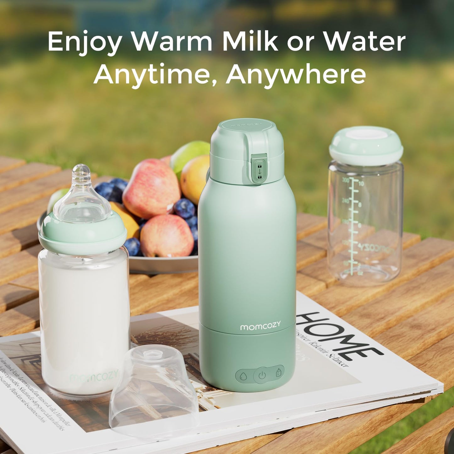 Momcozy Portable Milk Warmer with Dual Heating Modes – Travel-Friendly
