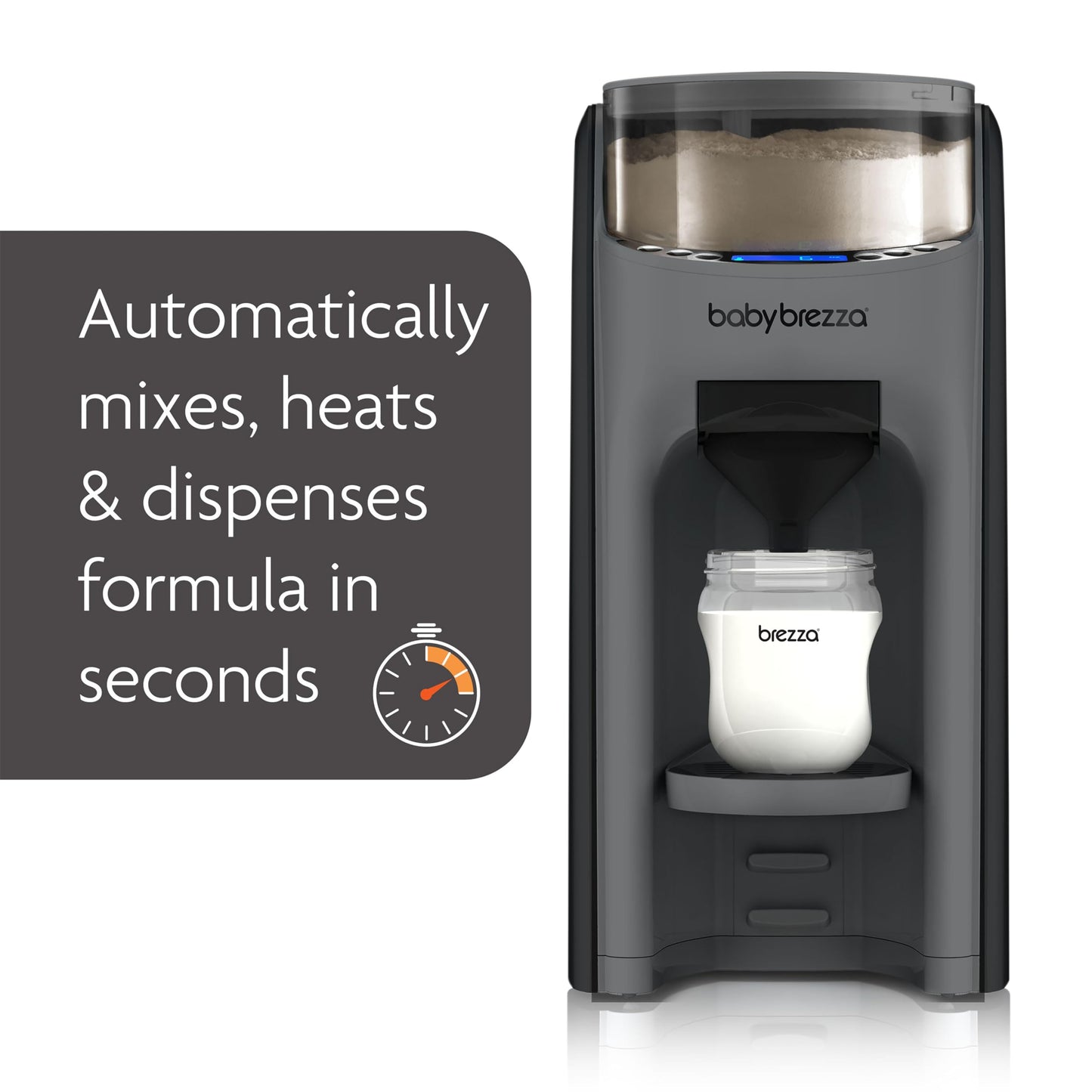 Baby Brezza Formula Pro Advanced – Automatic Formula Dispenser, Charcoal