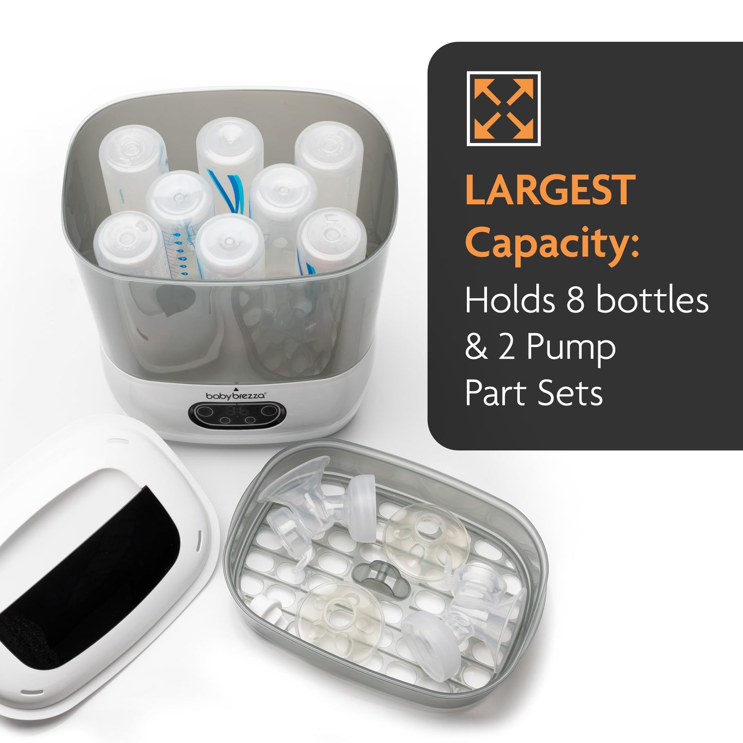 Baby Brezza Advanced Bottle Sterilizer & Dryer – Extra-Large Capacity