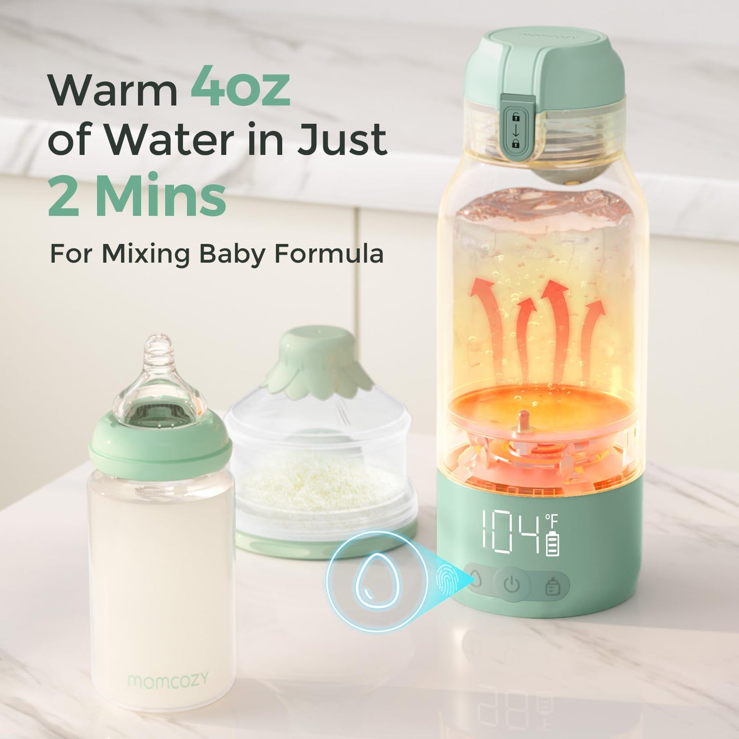 Momcozy Portable Milk Warmer with Dual Heating Modes – Travel-Friendly