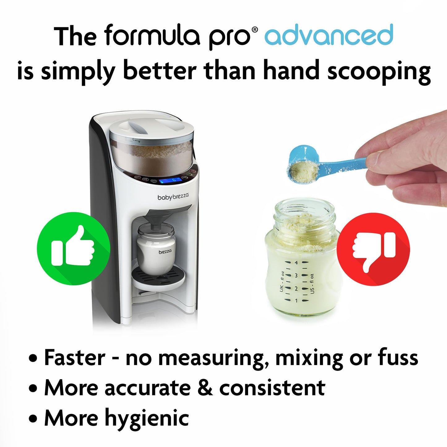 Baby Brezza Formula Pro Advanced – Automatic Formula Dispenser, White