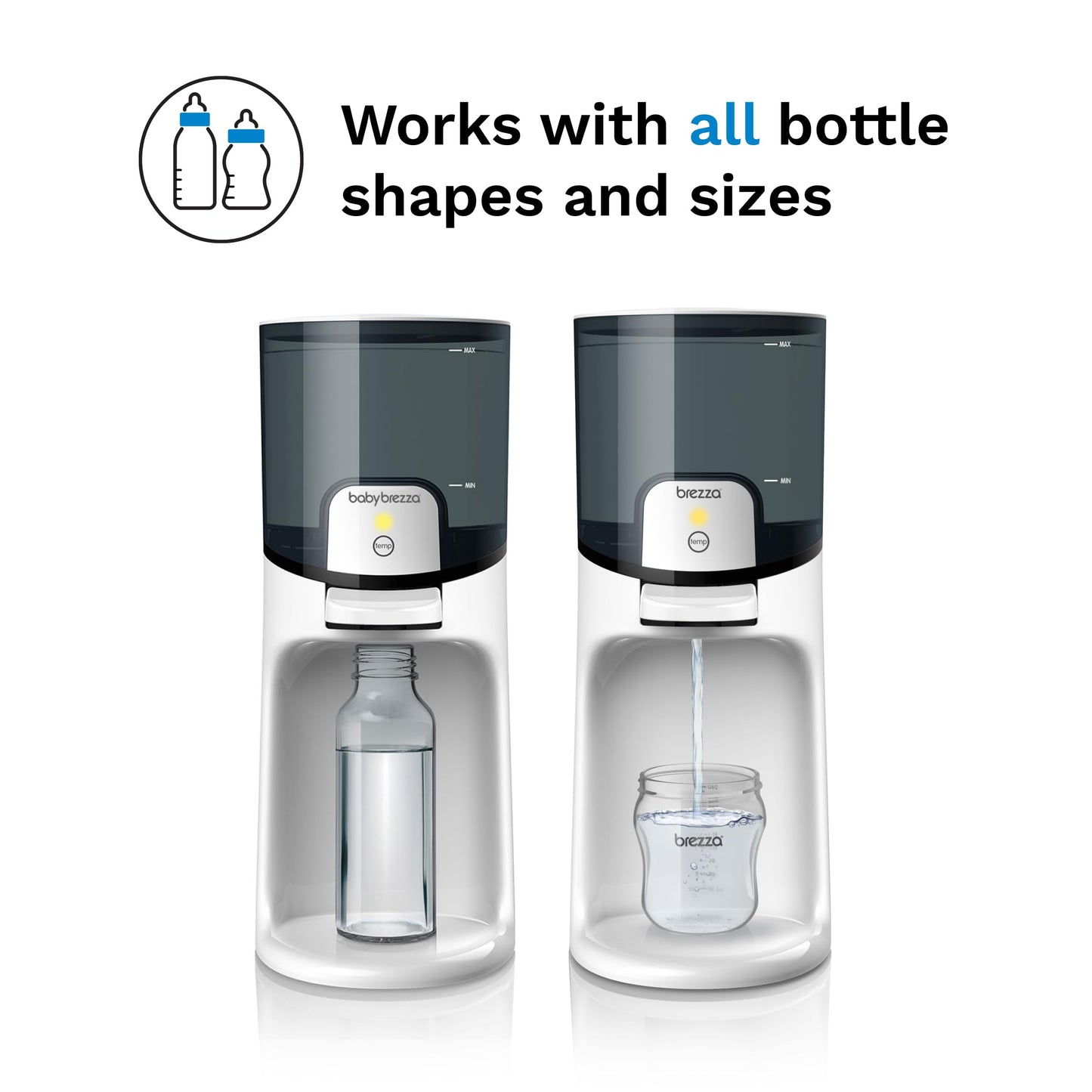 Baby Brezza Instant Bottle Water Warmer – 3 Temperature Settings
