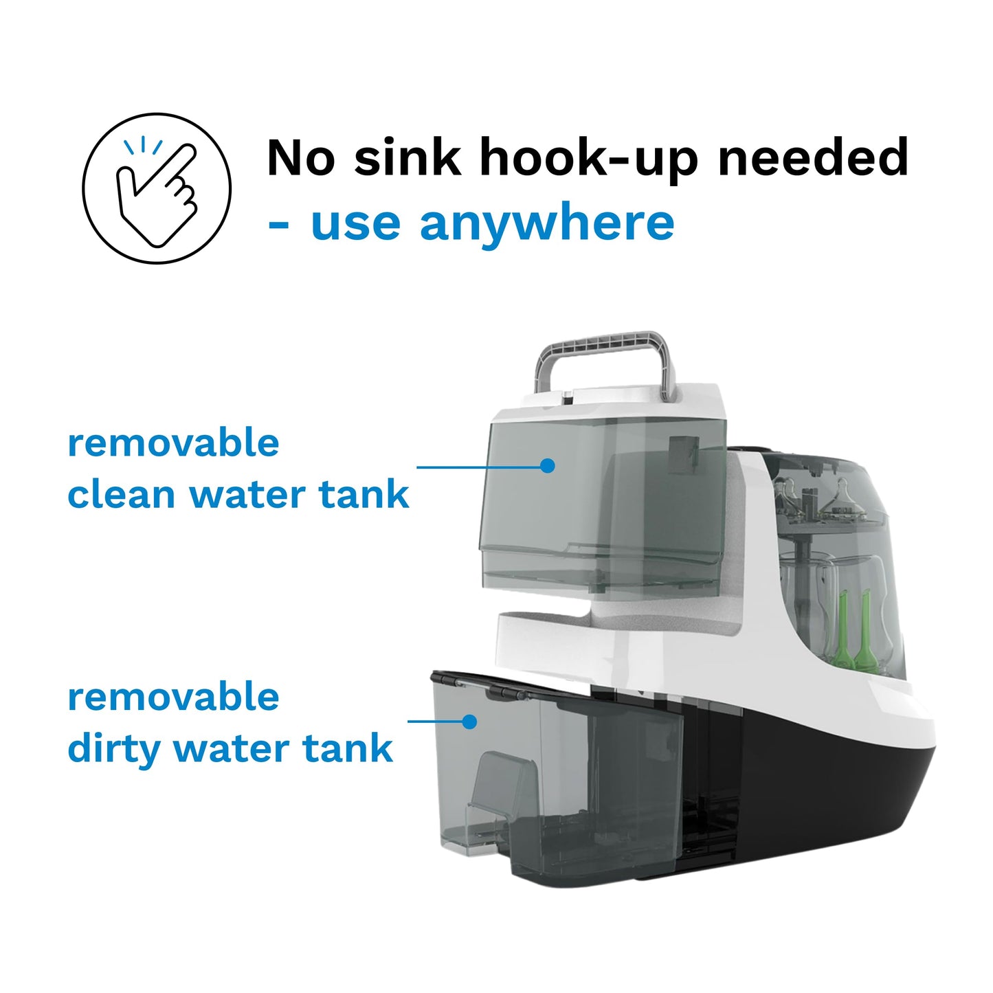 Baby Brezza Bottle Washer Pro – Washer, Sterilizer & Dryer in One Machine