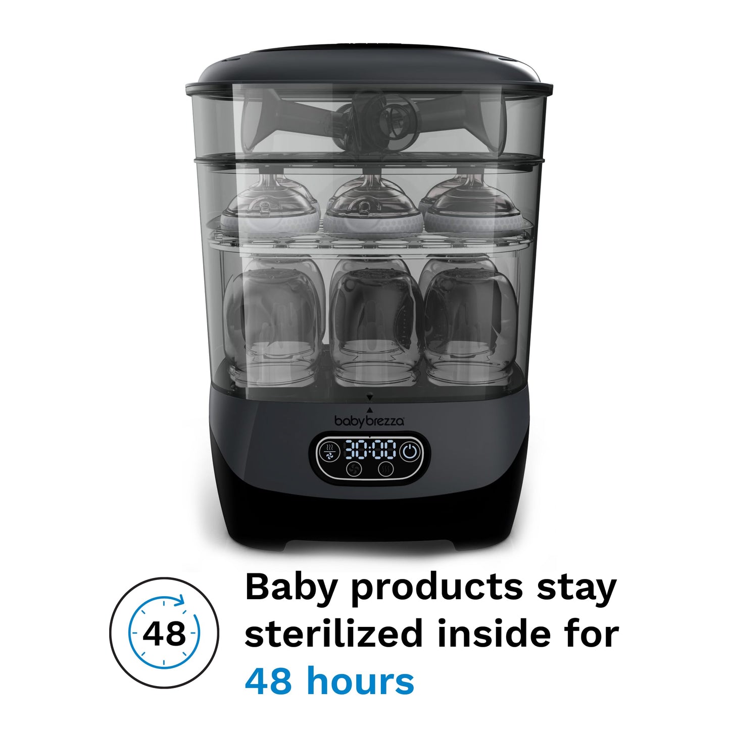 Baby Brezza Advanced Bottle Sterilizer & Dryer – Large Capacity, HEPA Filter