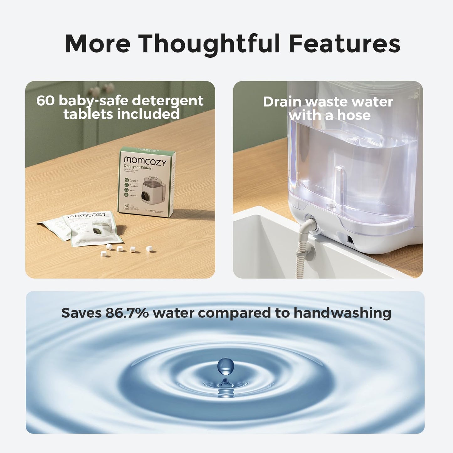 Momcozy KleanPal Pro Bottle Washer & Sterilizer β All-in-One Cleaning System