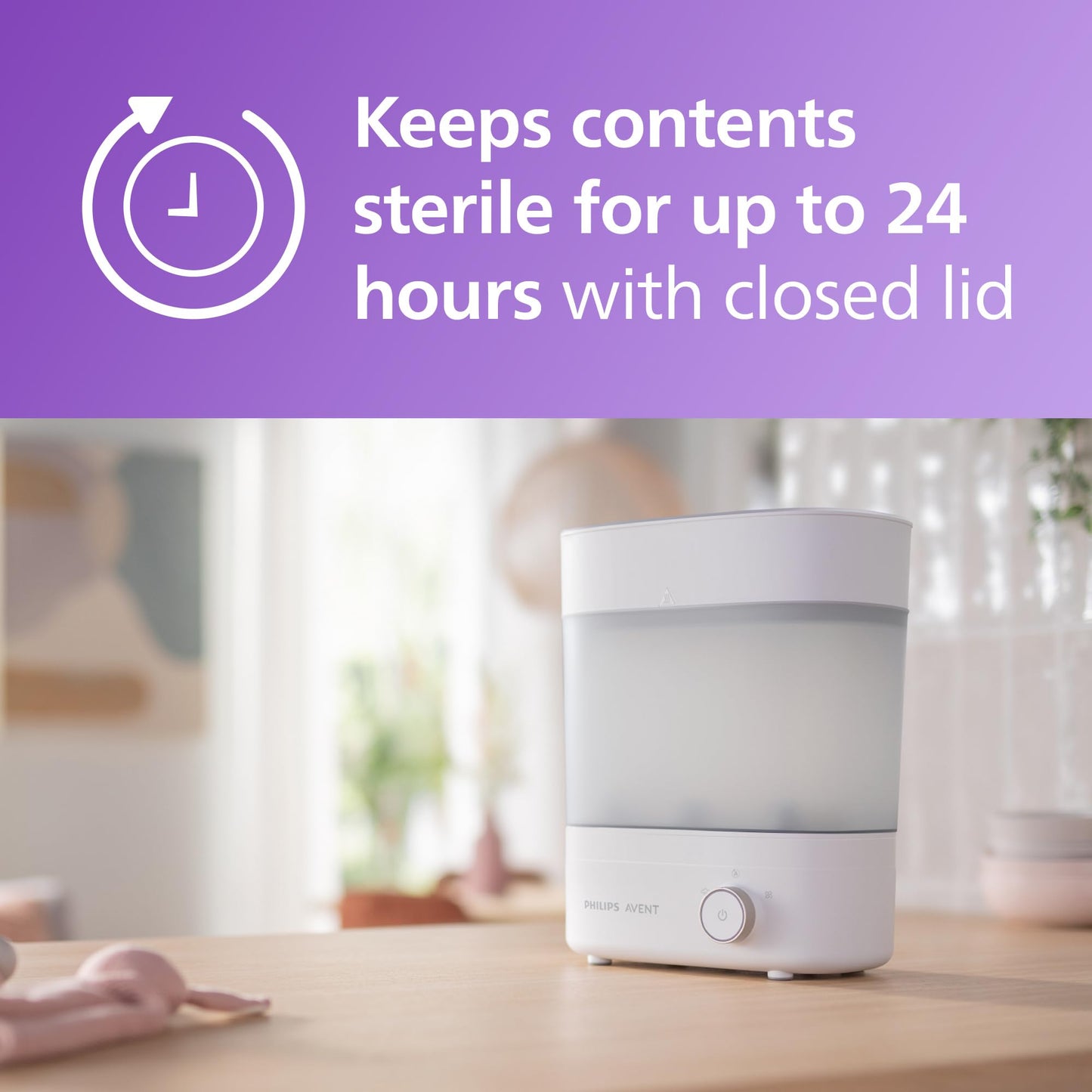 Philips Avent Premium Bottle Sterilizer & Dryer – 6 Bottle Capacity