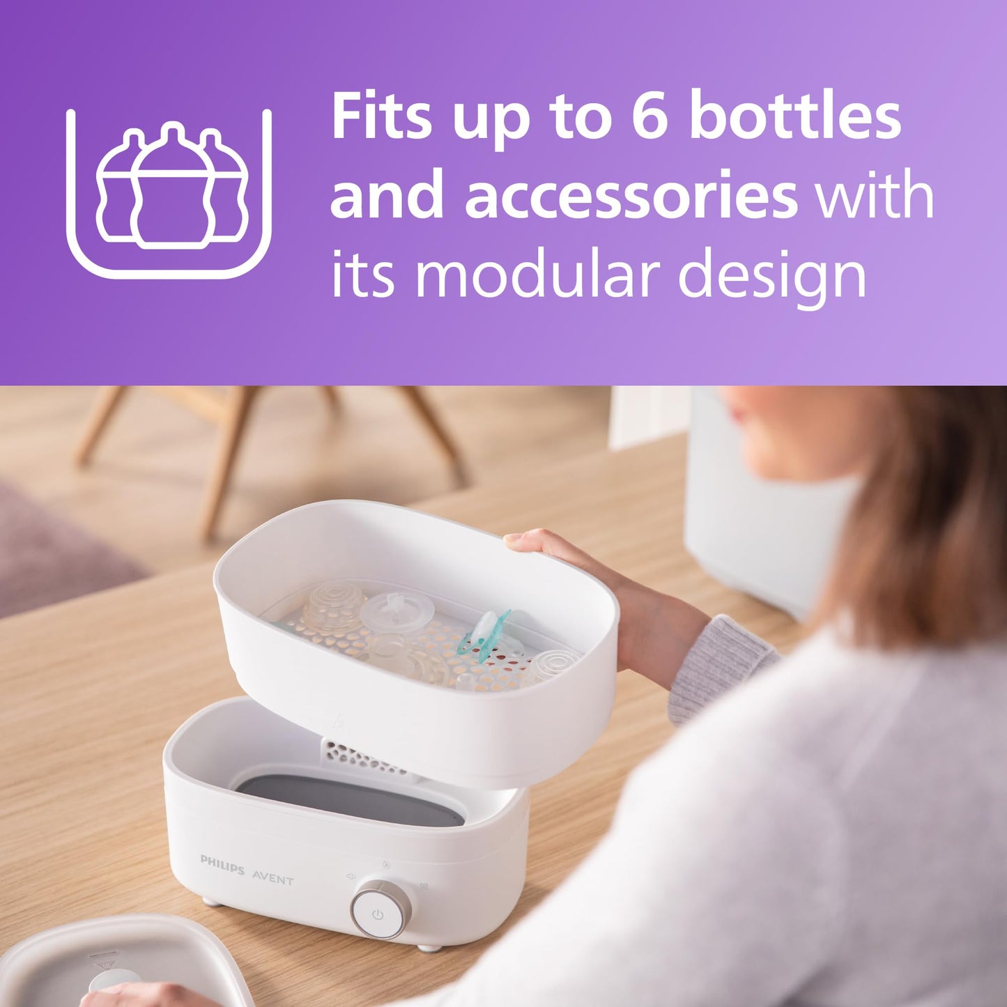 Philips Avent Premium Bottle Sterilizer & Dryer – 6 Bottle Capacity