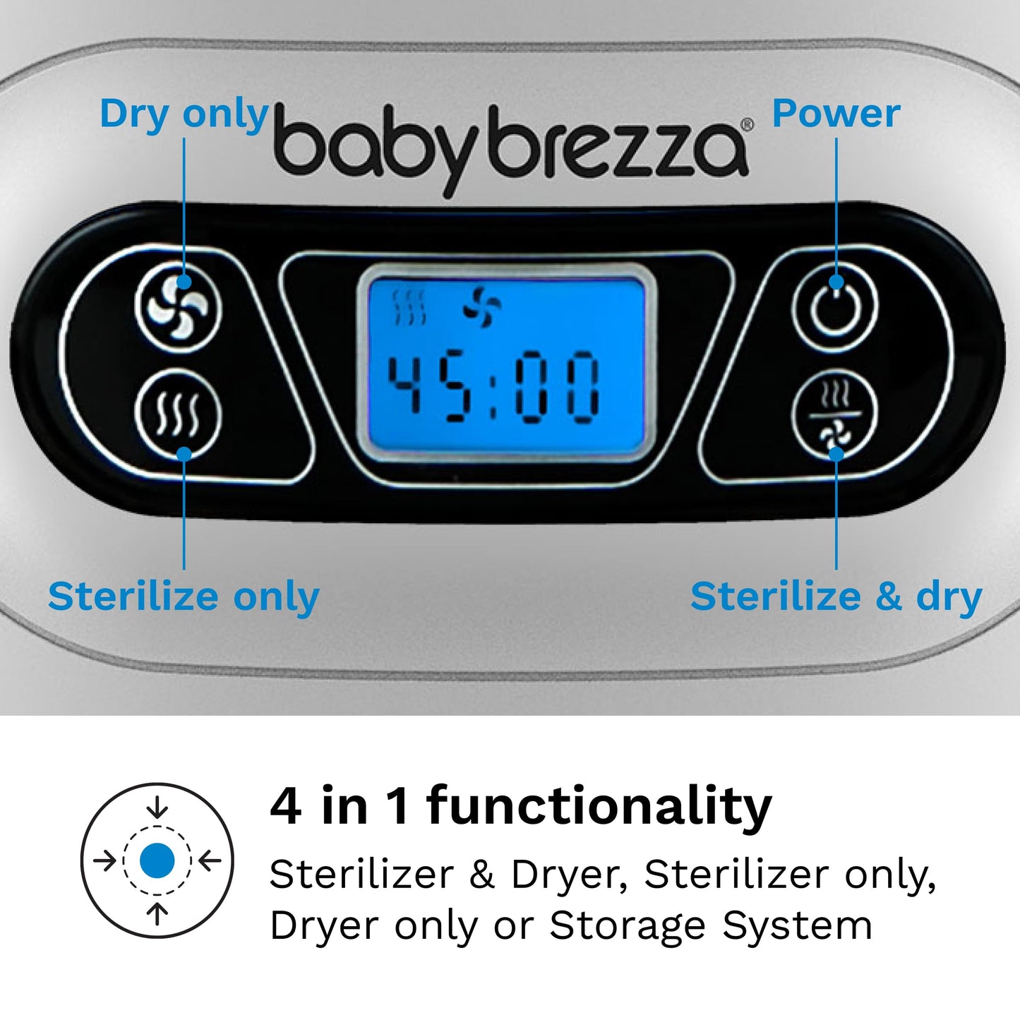 Baby Brezza Electric Bottle Sterilizer & Dryer – Universal Steam Sanitizer