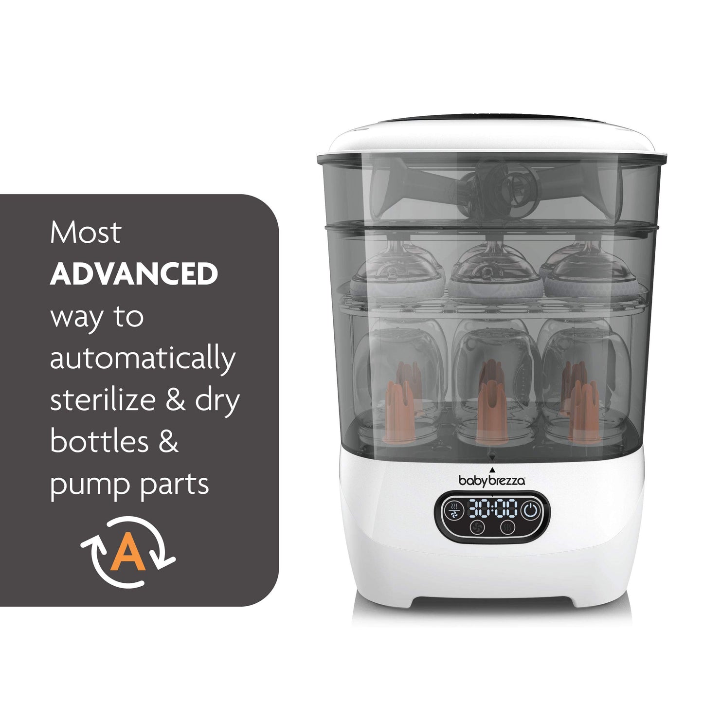 Baby Brezza Advanced Bottle Sterilizer & Dryer – Extra-Large Capacity