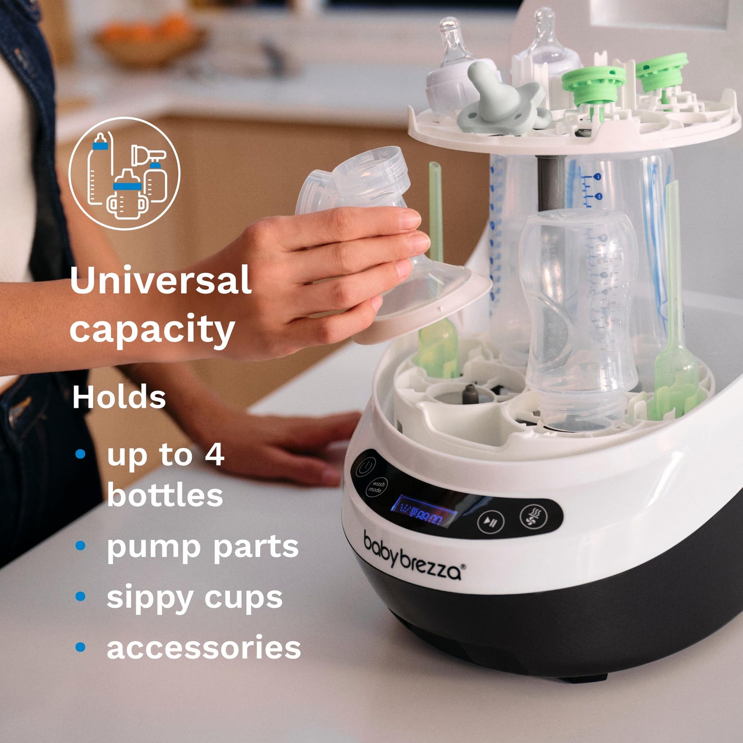 Baby Brezza Bottle Washer Pro – Washer, Sterilizer & Dryer in One Machine