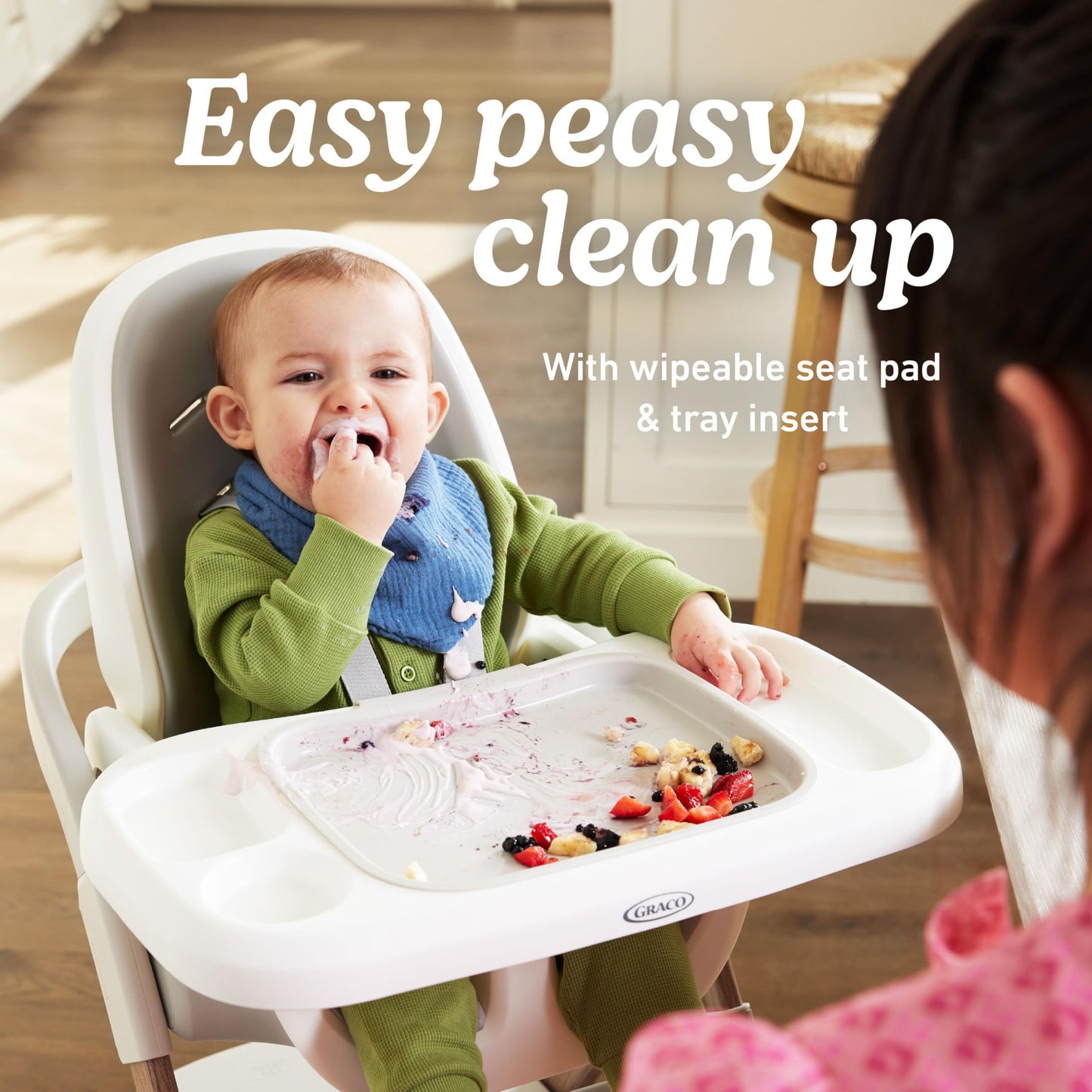 Graco EveryStep 6-in-1 Slim Convertible High Chair – Misty Grey