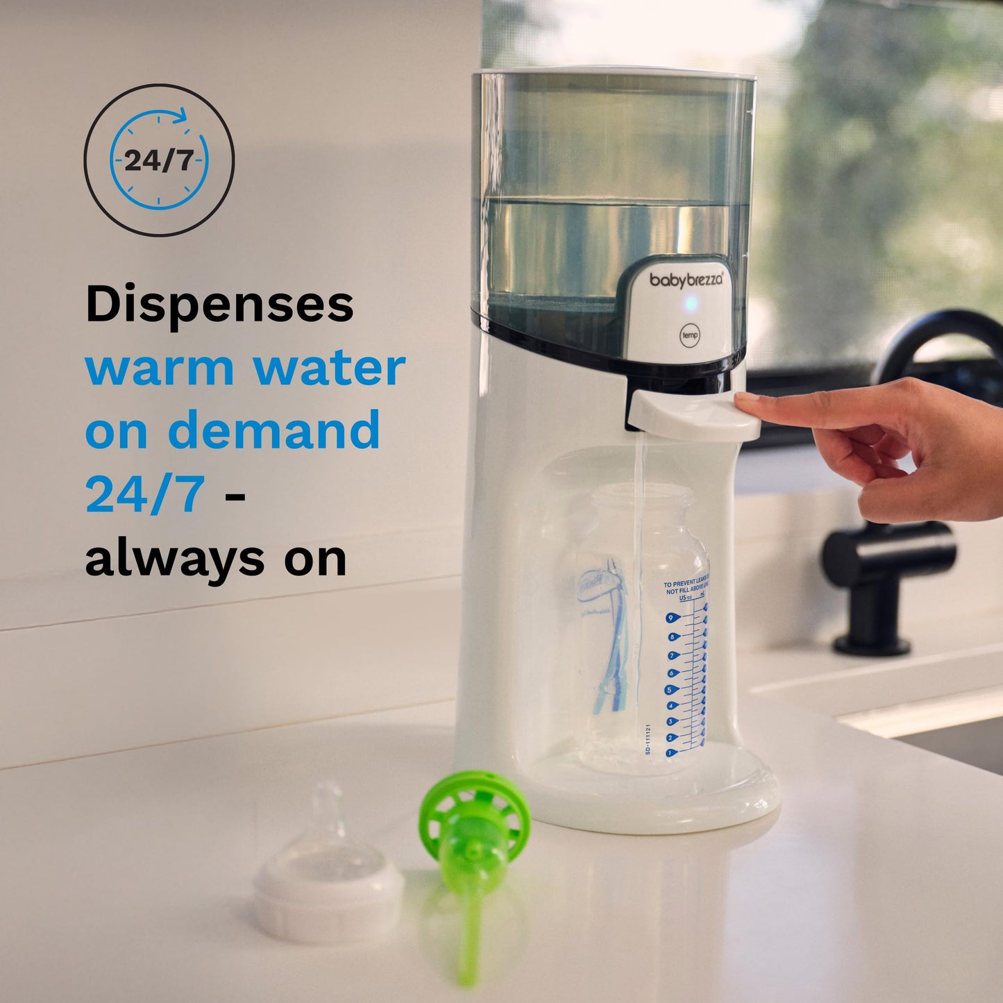 Baby Brezza Instant Bottle Water Warmer – 3 Temperature Settings