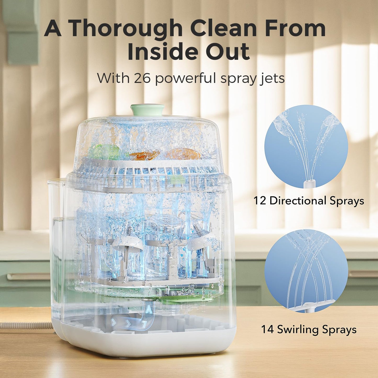 Momcozy KleanPal Pro Bottle Washer & Sterilizer β All-in-One Cleaning System