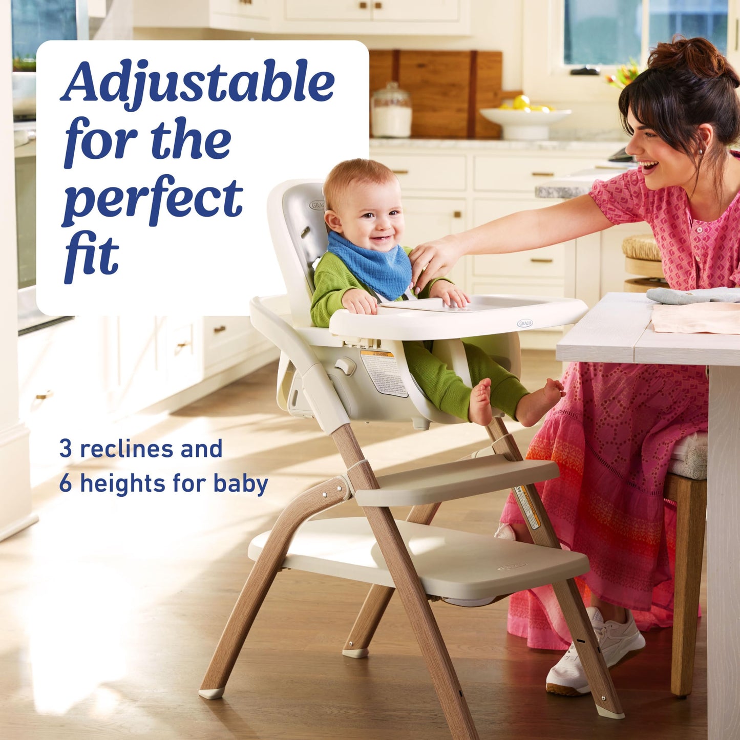 Graco EveryStep 6-in-1 Slim Convertible High Chair – Misty Grey