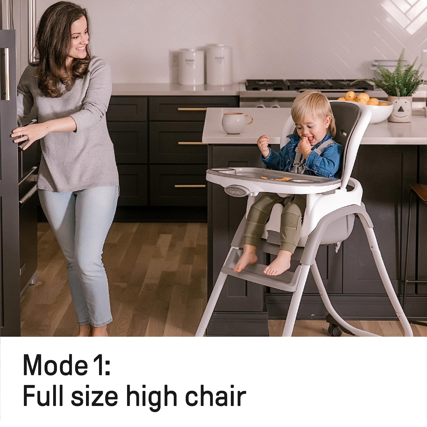 Ingenuity SmartClean Trio Elite 3-in-1 Baby High Chair – Slate