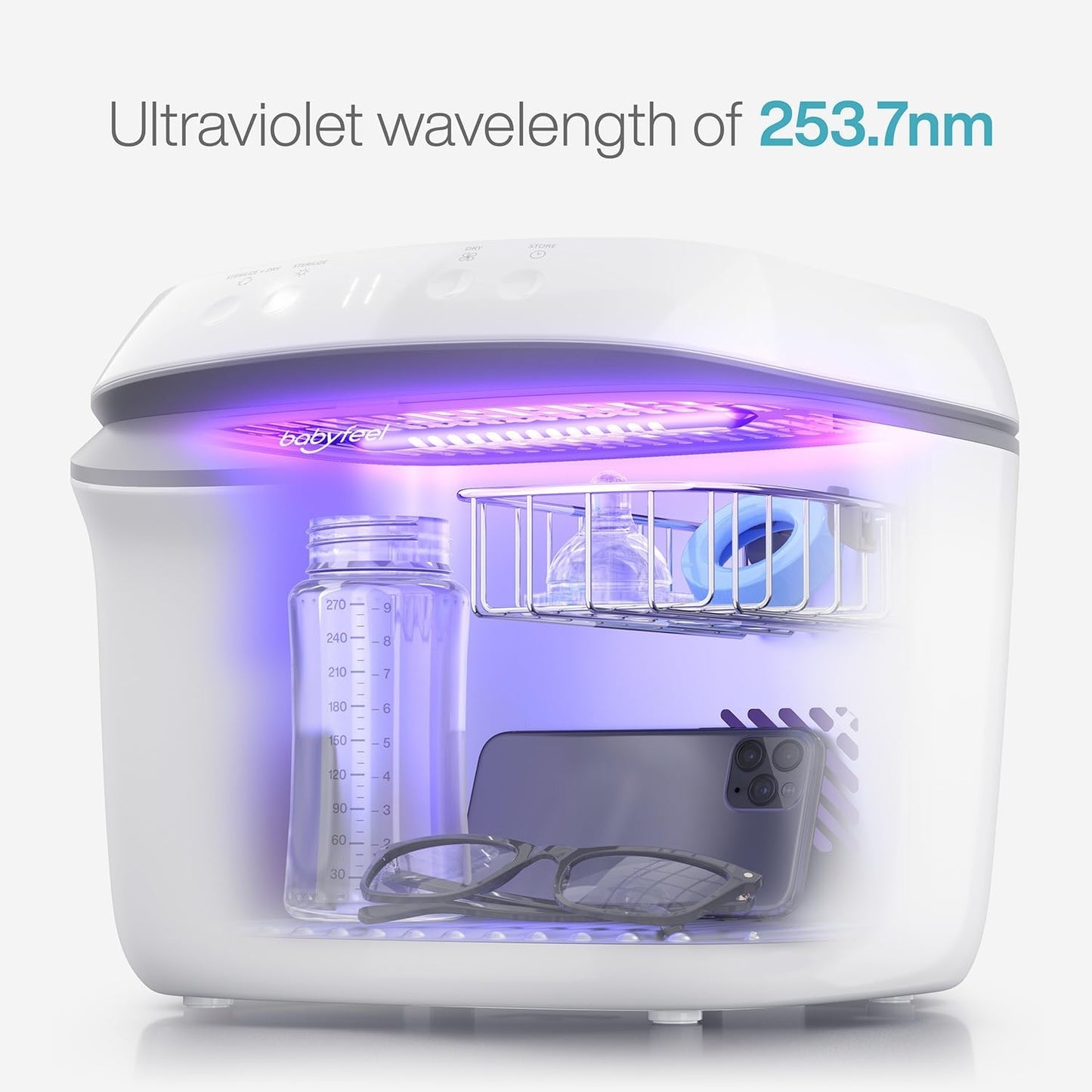 Babyfeel UV Light Sanitizer Box – Large Capacity, Touch Control