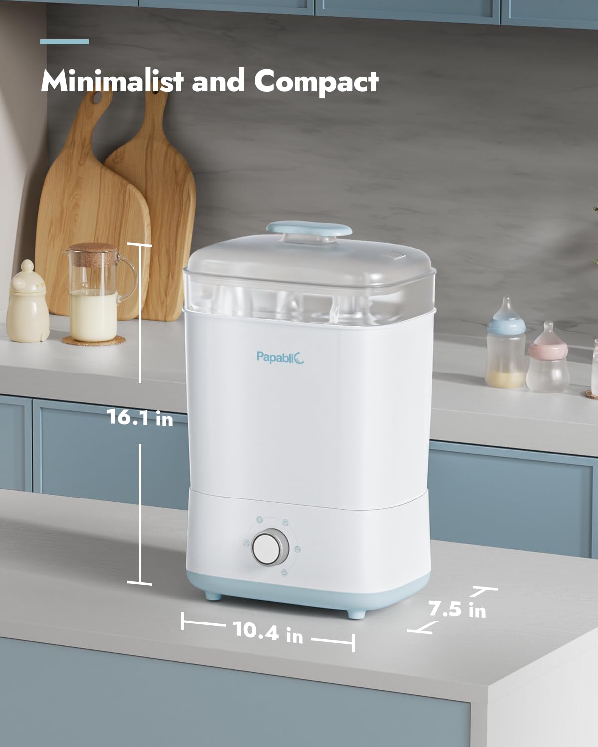 Papablic Pro Baby Bottle Sterilizer & Dryer – Large Capacity