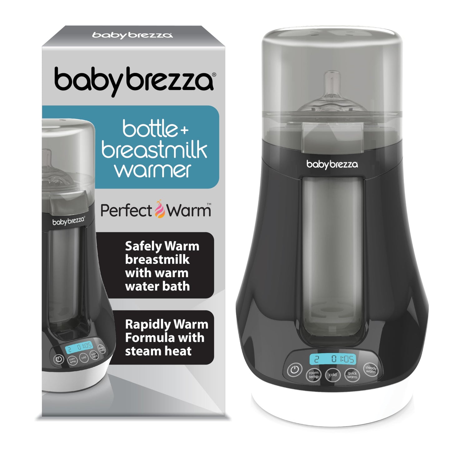 Baby Brezza Fast Baby Bottle Warmer & Breastmilk Defroster – Universal Fit
